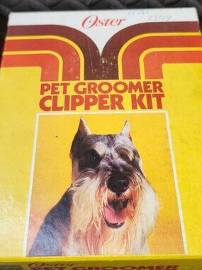 Vintage Oster Pet Grooming Clipper Kit Model 123-02